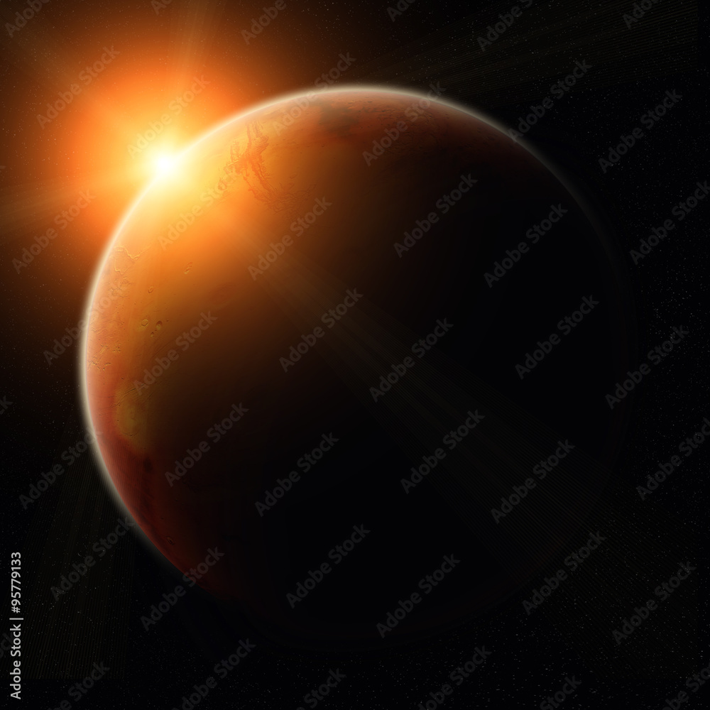 Obraz premium View of planet Mars