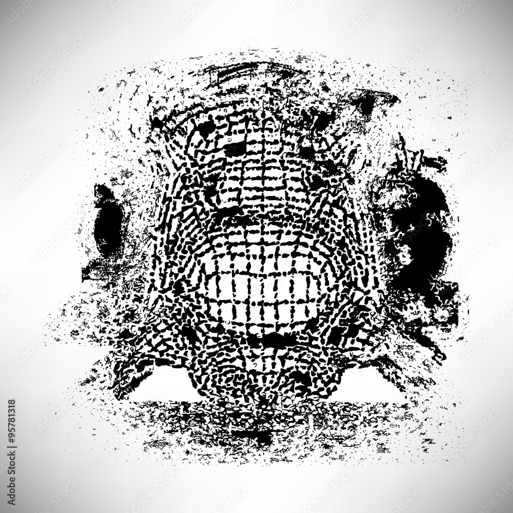 Fototapeta premium Abstract shape background texture of ink strokes