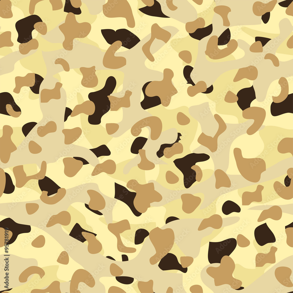 Desert disruptive camouflage seamless pattern Desert disruptive camouflage seamless pattern