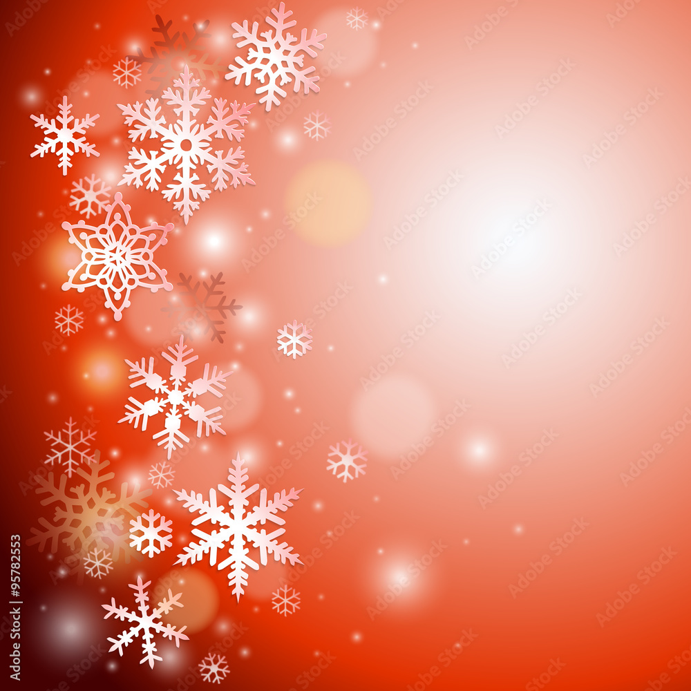 Christmas vector background with snowflakes
