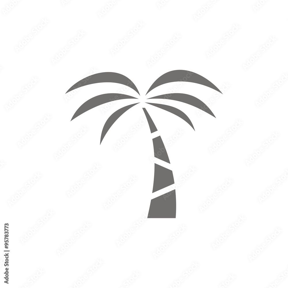 Obraz premium Icono aislado de una palmera