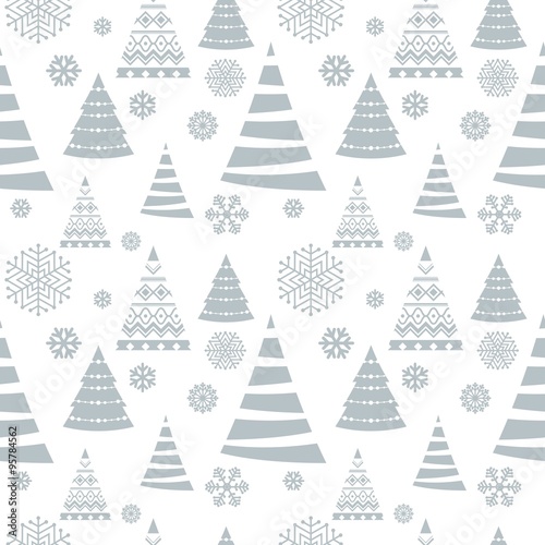 Christmas seamless pattern. © kozyrina