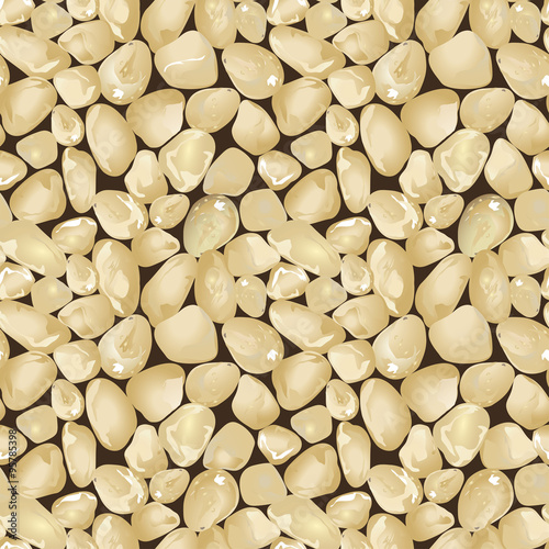 Golden quartz texture in a seamless pattern