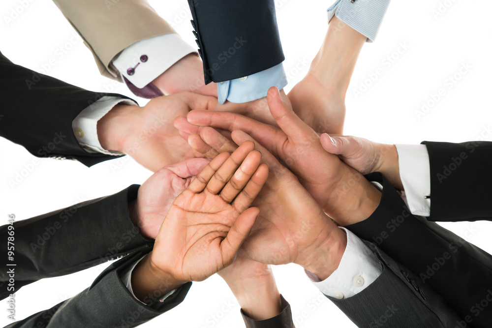 Business Team Stacking Hands Business Team Stacking Hands