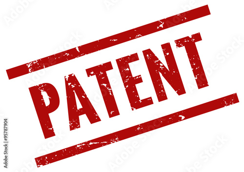 Patent stempel rot grunge