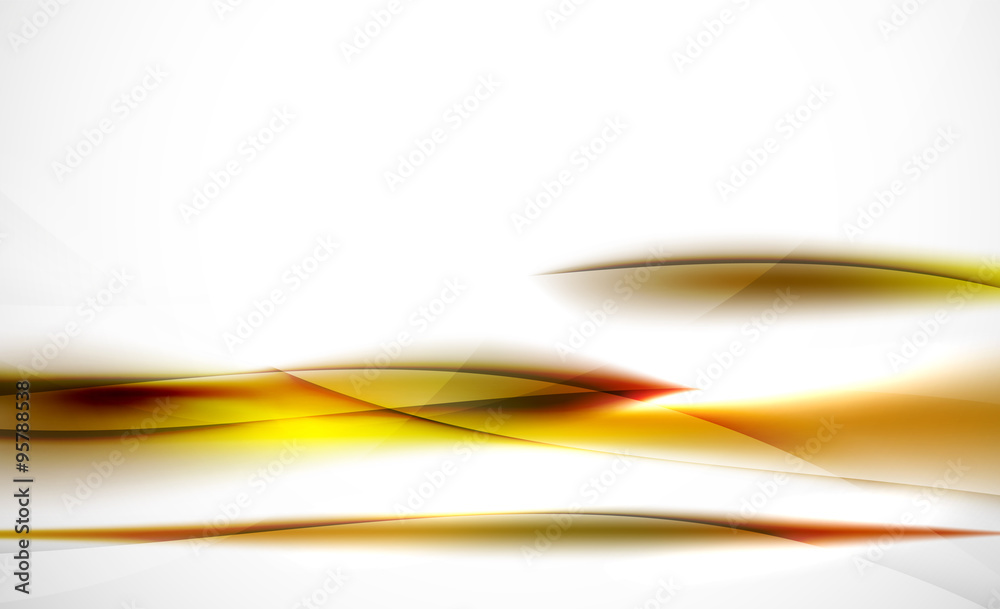 Naklejka premium Colorful wave line, abstract background with light and shadow effects