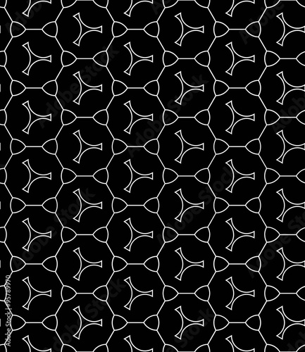 Vector modern seamless geometry pattern shape, black and white abstract geometric background, trendy print, monochrome retro texture, hipster fashion design