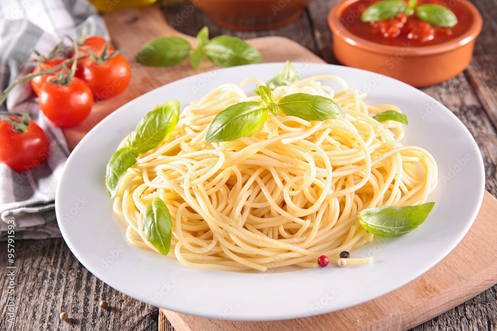 plate of spaghetti