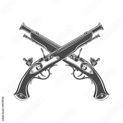 Fototapeta Firelock musket vector