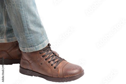 Man standing in jeans and shoes