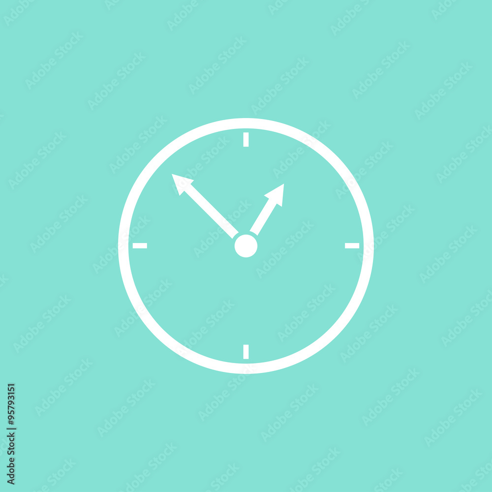 Clock icon. Clock icon.