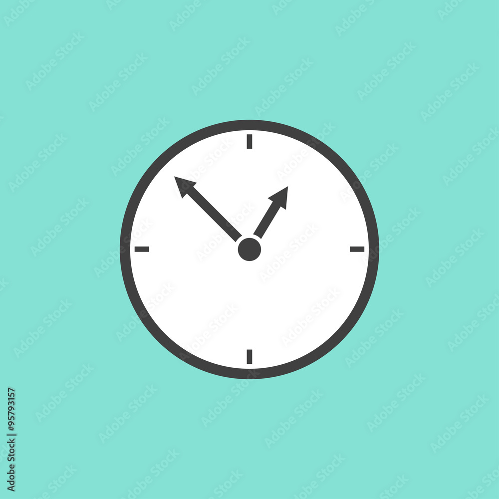 Clock icon. Clock icon.
