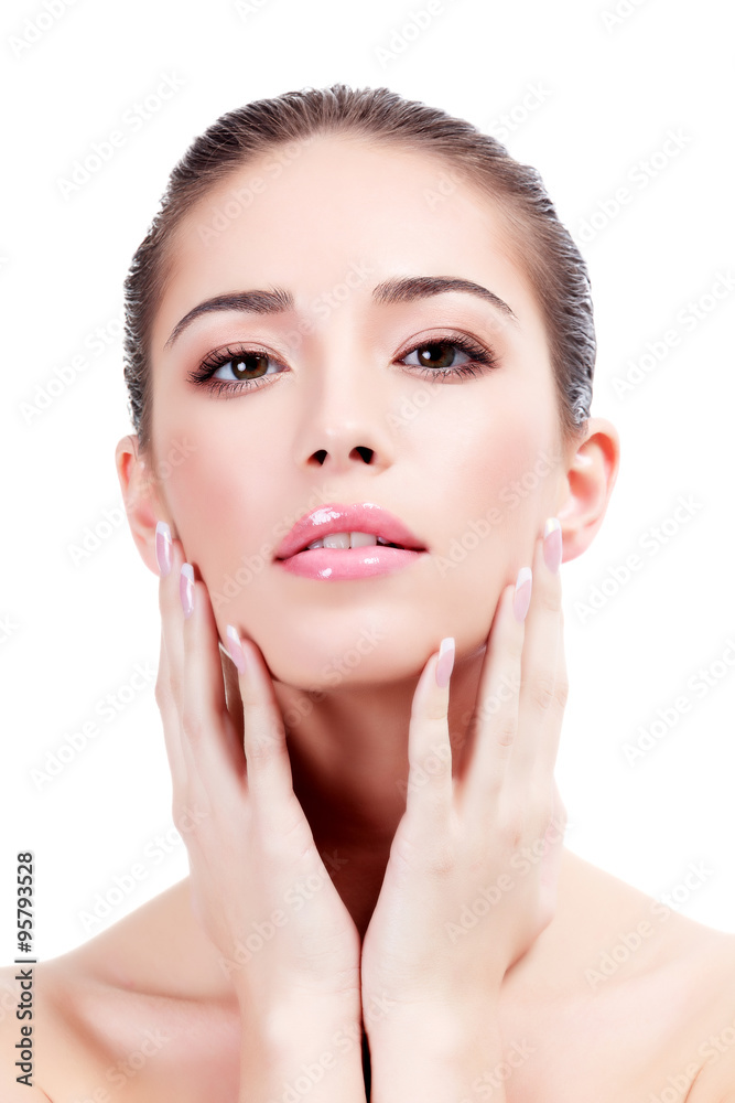 Beautiful girl, isolated on white background Beautiful girl, isolated on white background