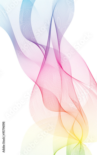 colorful light waves line bright abstract pattern illustration