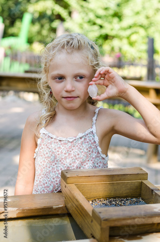 girl with nugget photo