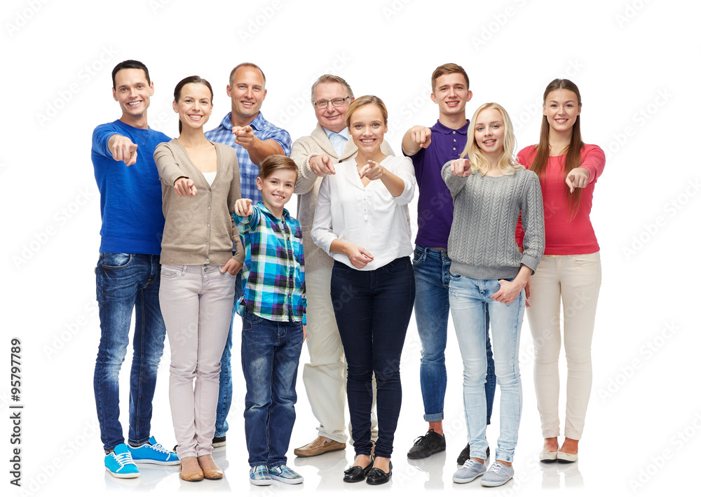 Fototapeta premium group of smiling people