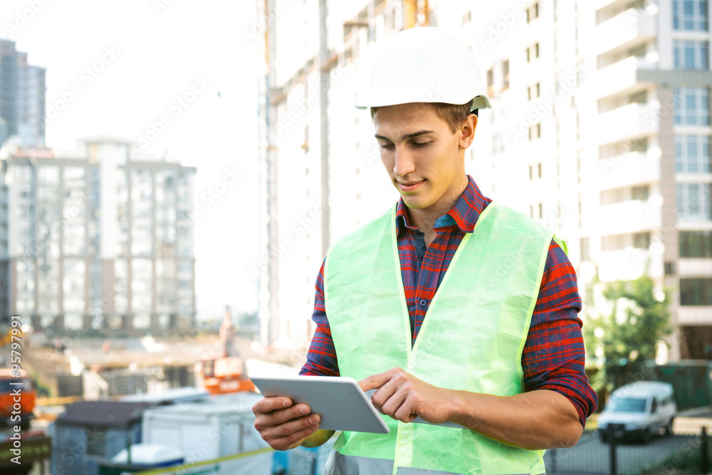 Concept for professional contractor or architect Concept for professional contractor or architect