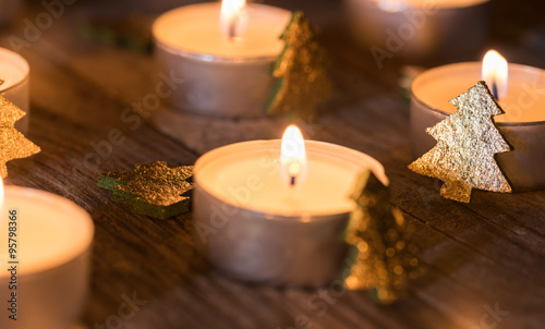 Weihnachten Karte Grüße Advent Kerzen