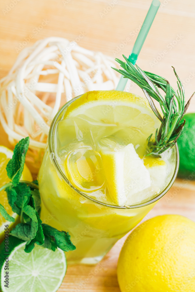 Fototapeta premium Fresh homemade lemonade