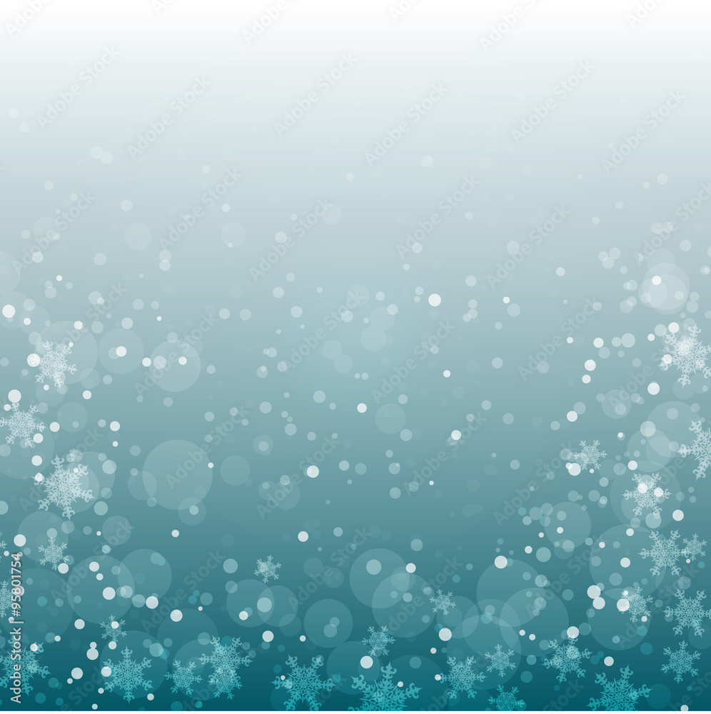 winter background with snowflakes


