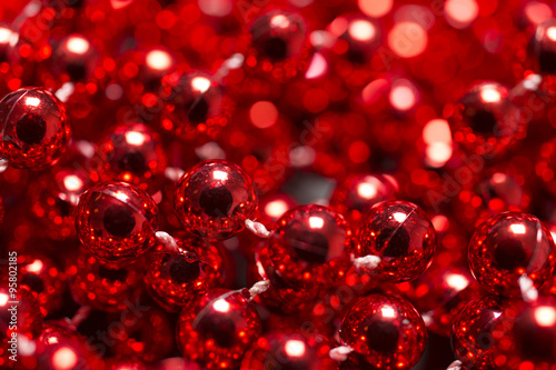 Red beads joined together