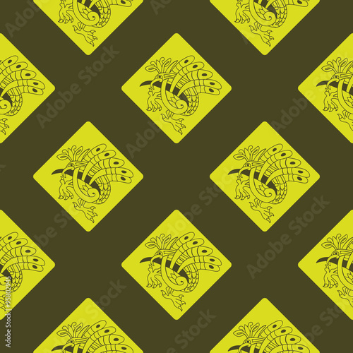Seamless background with Celtic art and ethnic ornaments for your design