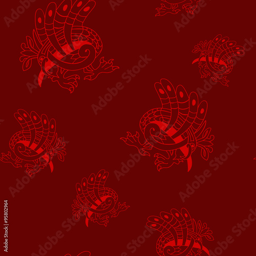 Seamless background with Celtic art and ethnic ornaments for your design