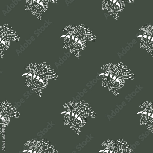 Seamless background with Celtic art and ethnic ornaments for your design