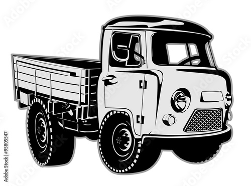 Cartoon delivery cargo pickup