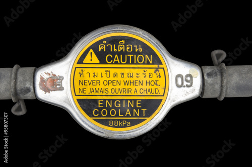 car automobile coolant lid antifreeze water plug radiator concep