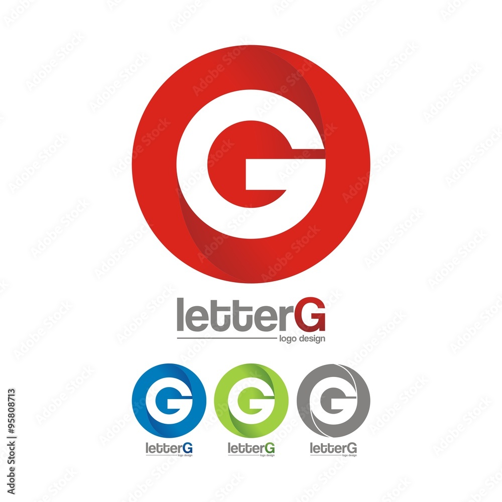 Simple Letter G Circle Logo Design Initial Letter G Logo Design 