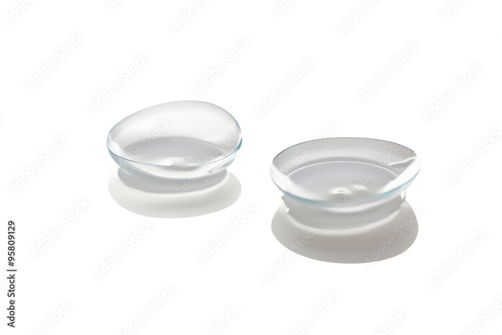 contact lenses isolated on white background contact lenses isolated on white background