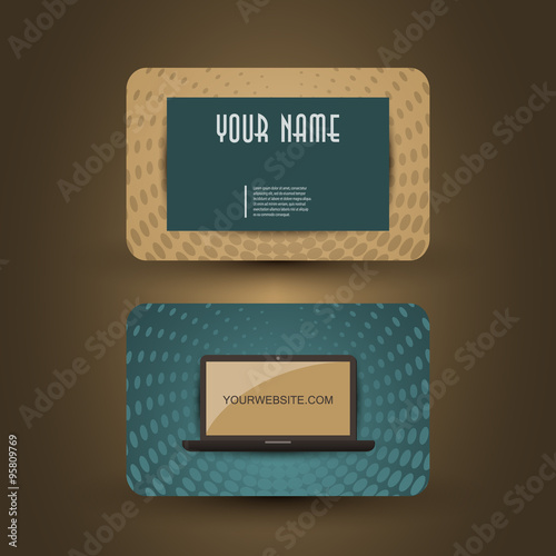 Retro Style Business Card Template