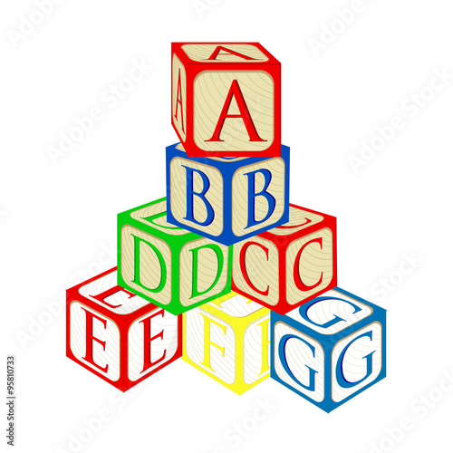 Tower from baby blocks