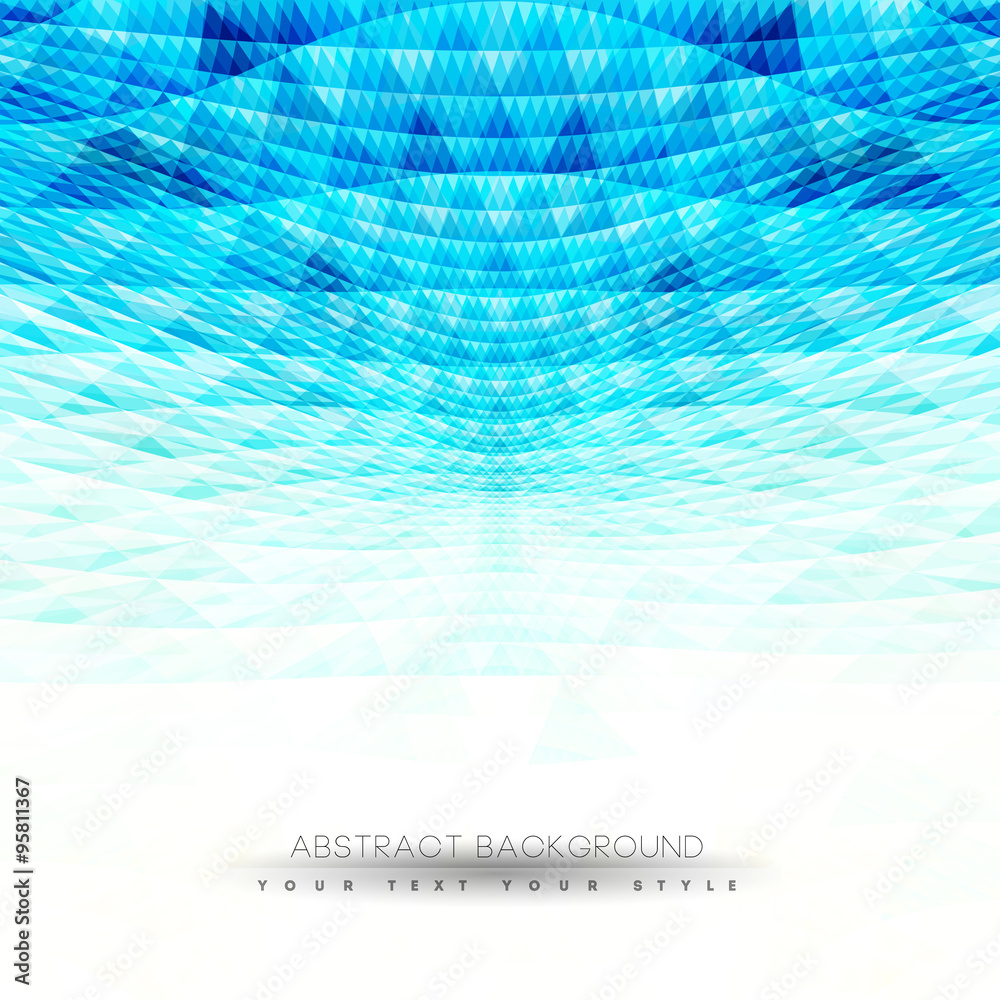 Naklejka premium Abstract blue perspective background