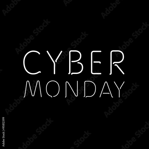 a black background with text for cyber monday