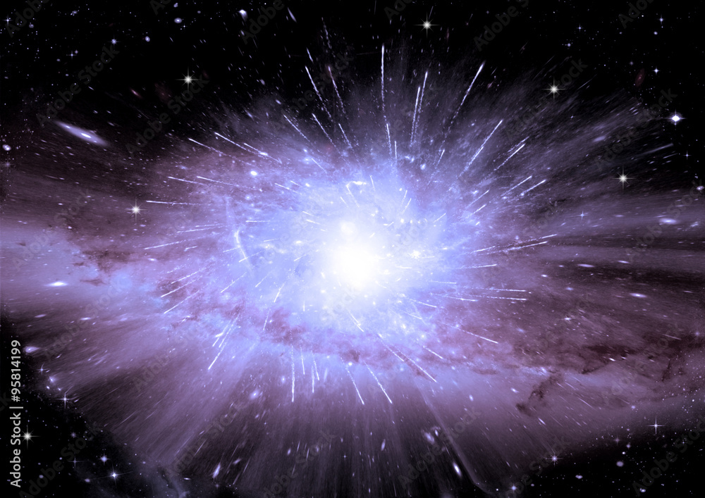 Fototapeta premium galaxy in a free space