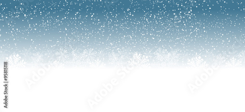 blue christmas background snowflakes