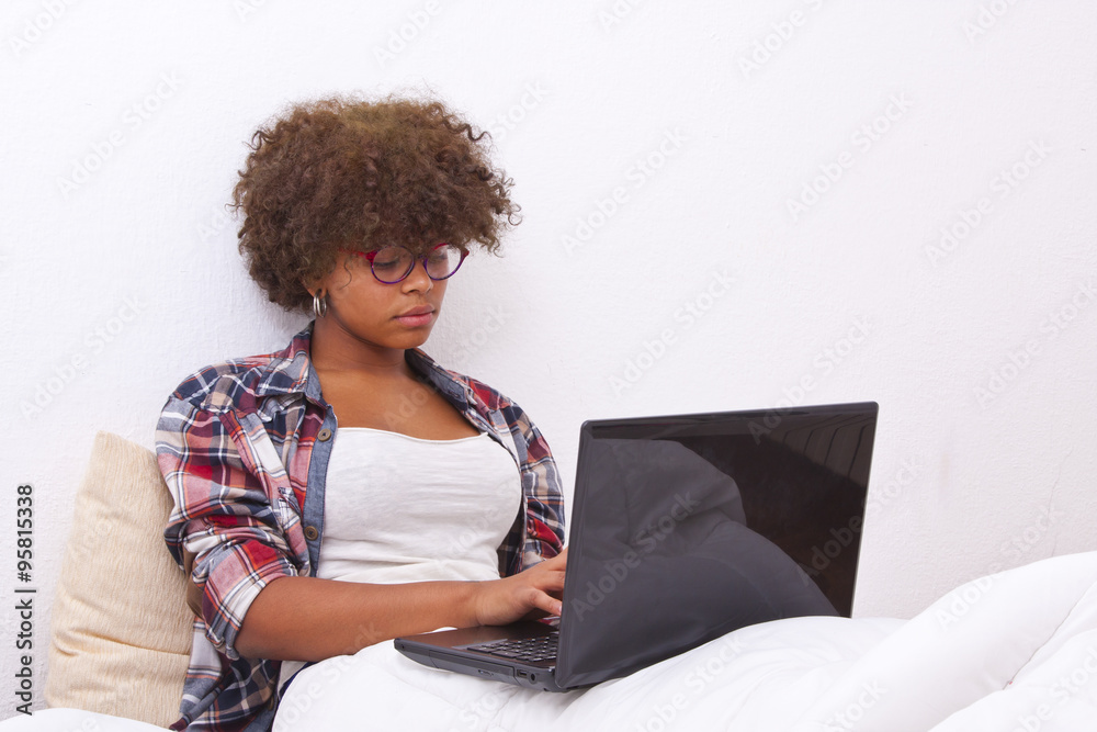 girl with the computer in the room girl with the computer in the room