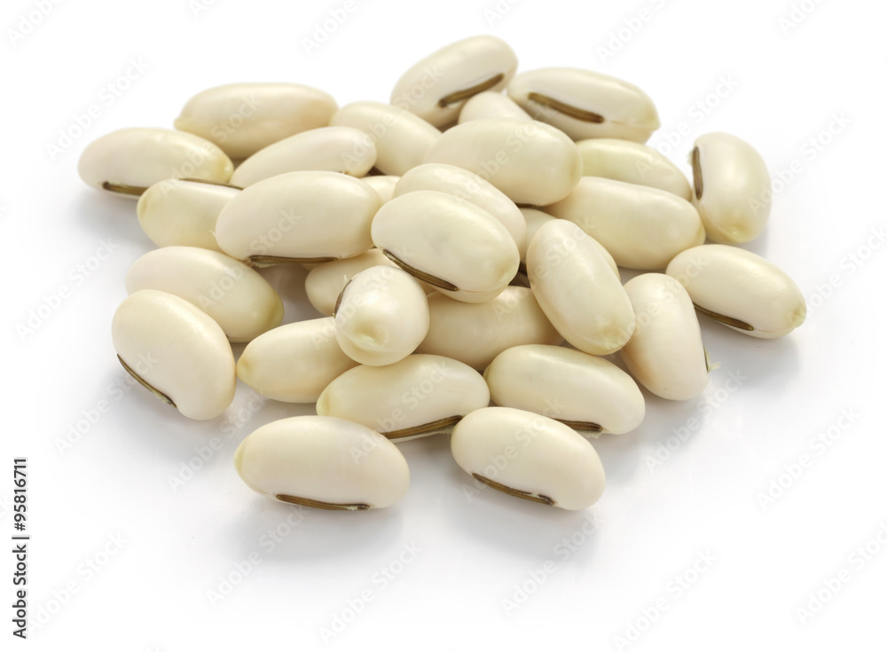 sword beans isolated on white background sword beans isolated on white background