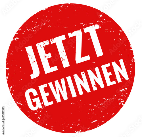 Jetzt gewinnen Stempel rot