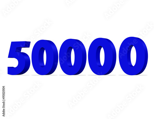 50000, elli bin sayısı