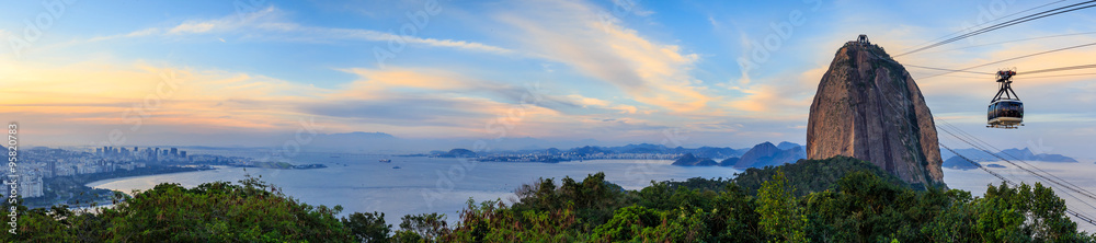 Cable car and  Sugar Loaf mountain