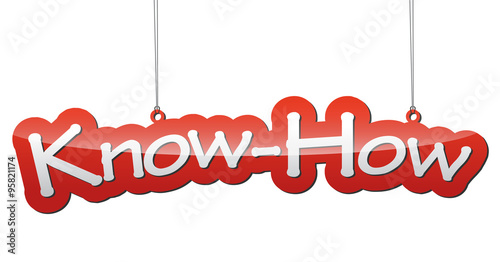 red vector illustration background know how