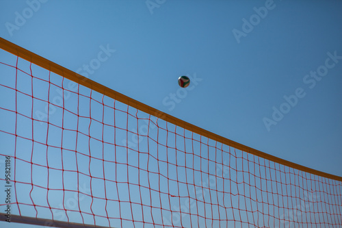 Volleyball Ball Over Net © producer
