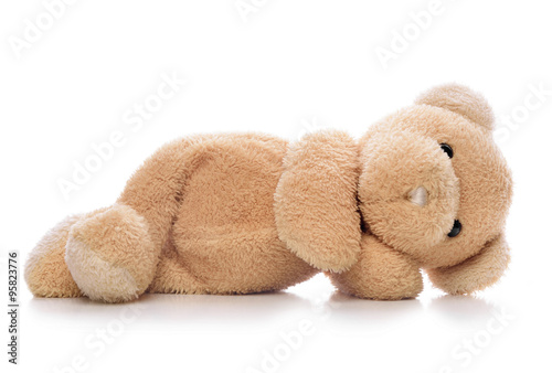 Teddy bear isolated.
