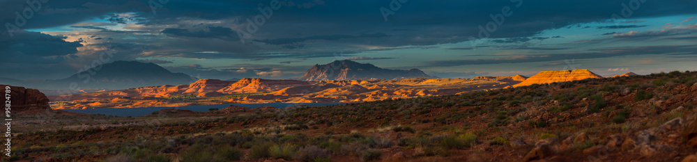 Panorama Henry Mountains, South Central Utah, United States