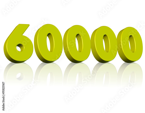 60000, altmış bin sayısı