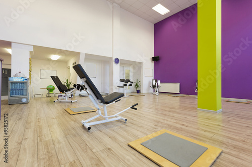 Interior of a fitness club
