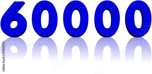 60000, altmış bin sayısı